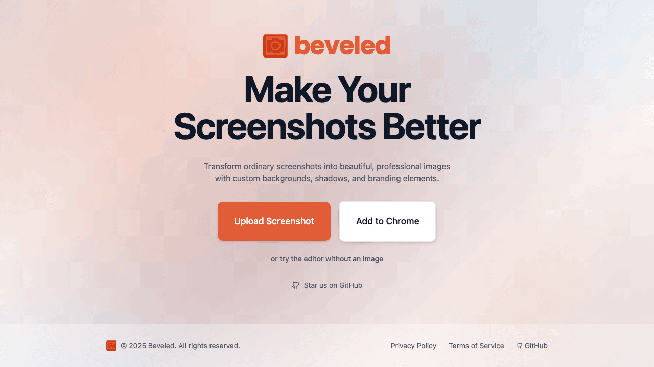 Beveled — SaaS screenshot