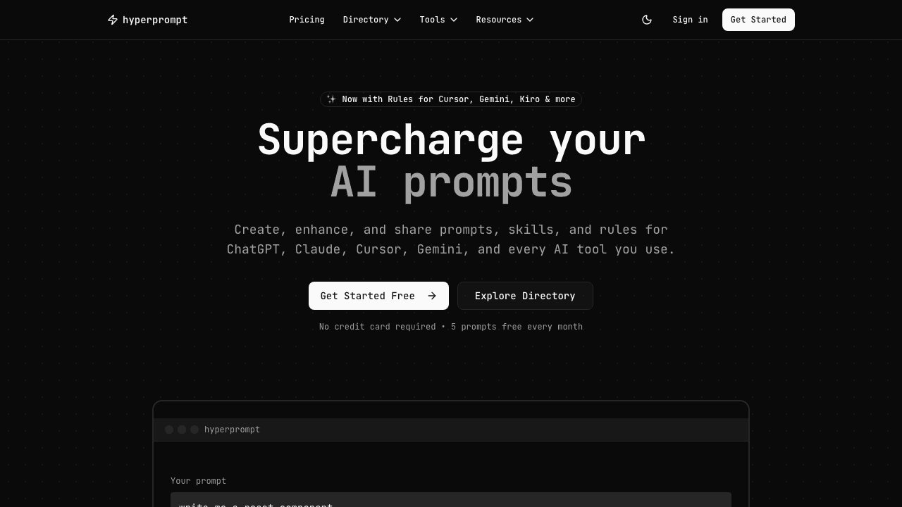 HyperPrompt AI — AI & ML screenshot