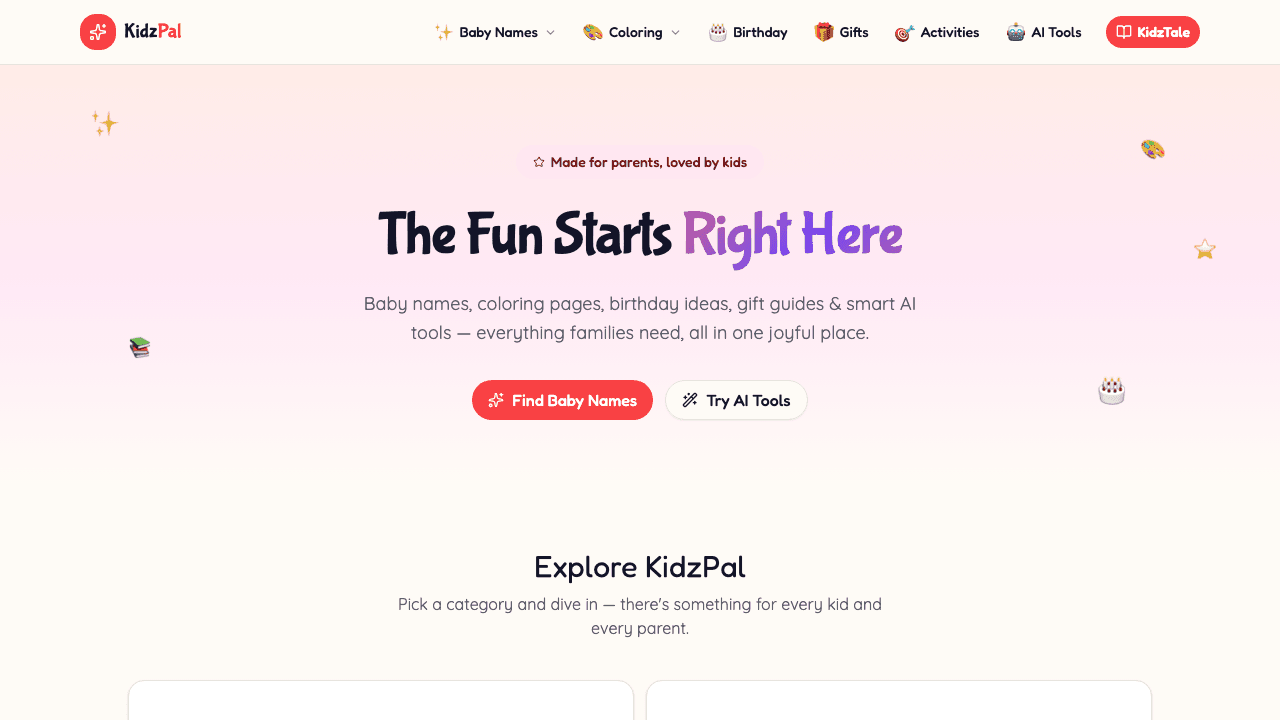KidzPal — SaaS screenshot